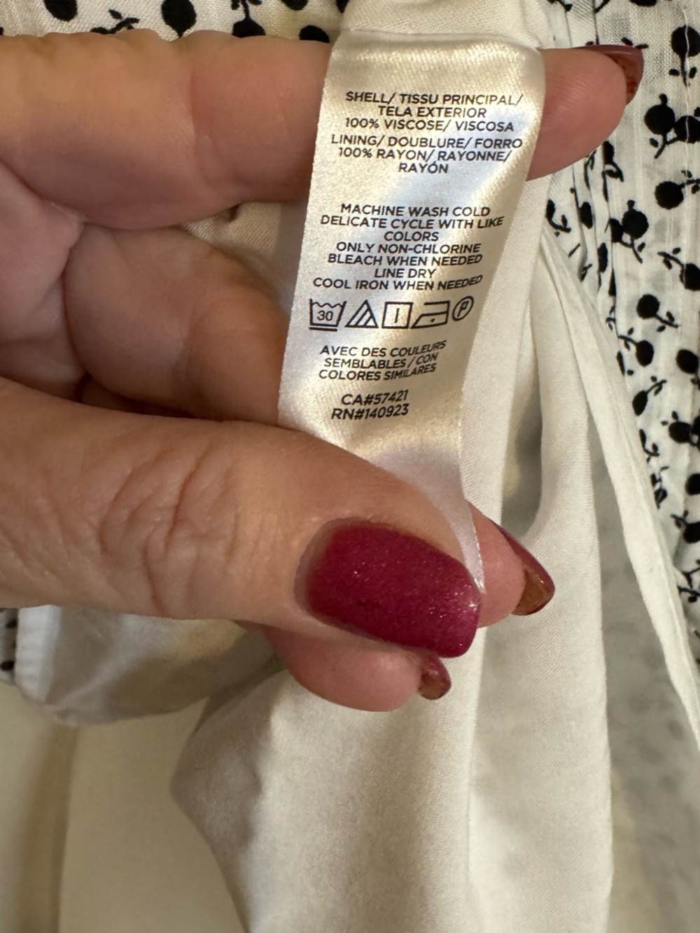 NWT ANN TAYLOR LOFT White/Black Dot Print Sleeveless Top SMALL    #11 - Picture 6 of 8